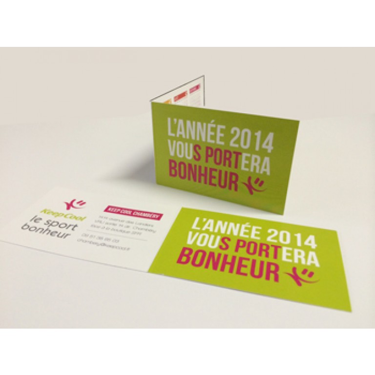 carte de visite 2 volets