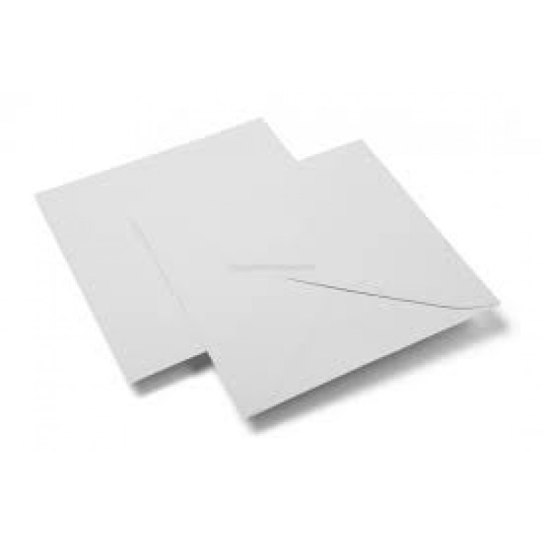 Enveloppes sans impression carrées blanches ou de couleur