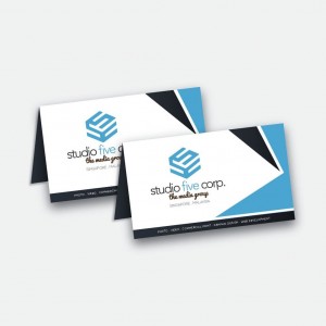 Impression de cartes de visites 2 volets