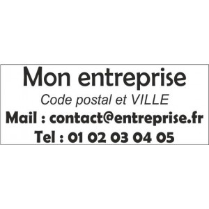 Impression cachet commercial entreprise